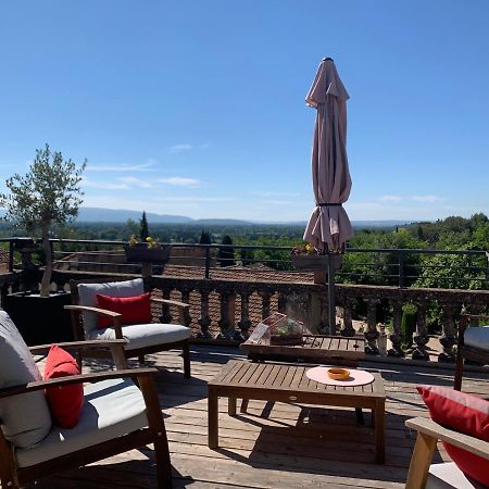 Bed and Breakfast Un Soir Sous Les Etoiles Châteauneuf-de-Gadagne Exterior foto