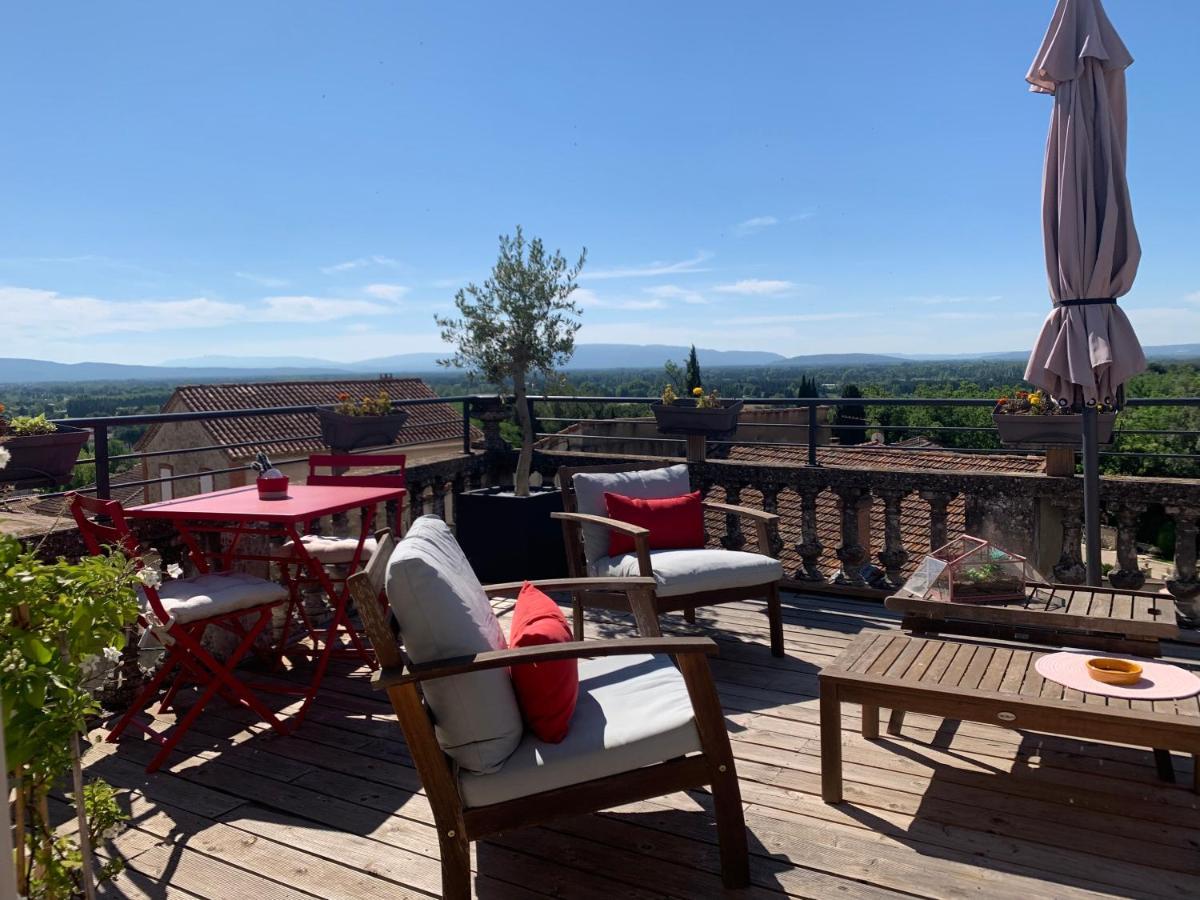 Bed and Breakfast Un Soir Sous Les Etoiles Châteauneuf-de-Gadagne Exterior foto